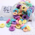 Girl's Colorful Elastic Hair Ties – Soft Spandex Ponytail Holders (Pack of 100 pieces) | Tangle-Free Hair Accessories. 