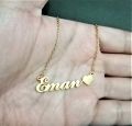 EMAN NAME NECKLACE PENDANT LOCKET ; STAINLESS STEEL. 