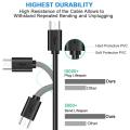 Usb Charging Cable For Cowin E7 Jabra Elite 45e 65t Evolve 75 65 Headphones Bugani M83 M90 Treblab Hd77 Blueparrott B250-X. 