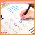 BASEIN New style Sank Magic Practice Copybook 3D Groove Reusable Writing English Book for Kid Calligraphy Wipe-free Children Toys Gift. 
