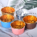 50Pcs Large 5039 Aluminum Foil Wrapper Paper Gold Cupcake Liner Baking Cup MJ. 