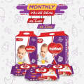 Hapi Napi Baby Diapers Small Size 2 & Baby Wipes Monthly Value - Deal 1. 