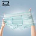 Men Underwear Men's Breathable Mesh Boxer Briefs with Elastic Waistband Lightweight Ice Silk Underwear for Comfort Style Men Boxer Briefs. 