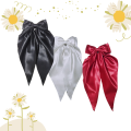 Big Bow Ribbon With Hair Clip-Handmade Bow with high quality hair clip- Satin Bow Ribbon. 