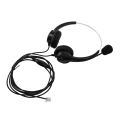 VH500D RJ9 Bilateral Headphone Hands-Free Call Center Corded with Mic. 