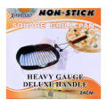 Griddle Pan, 20/24/28cm Iron Steak Frying Pan Square Grill Pan | Enamel Induction, Non-stick, Foldable, Easy Clean for Gas/Induction and Electric Hobs BBQ. 