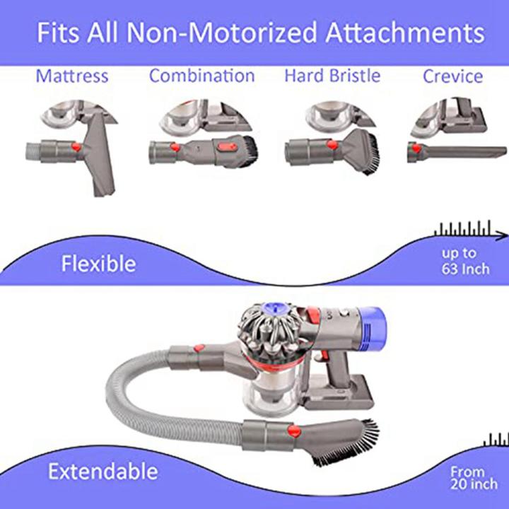 Extension Hose and Trigger Lock for Dyson - Flexible Hose and Switch