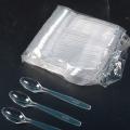 Transparent Plastic Disposable Spoon (200-pc). 