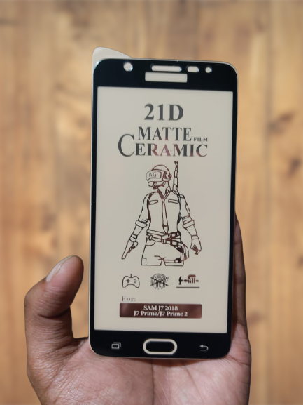 Samsung%20J7%202018%20,%20J7%20Prime%20,%20J7%20Prime2%20Ceramic%20Matte%20Protector%20for%20PUBG%20Gaming%20Unbreakable%20Antishock%20Hybrid%20film%209D/11D/21D%20Fiber%20Nano%20Sheet%20-%20Image%202