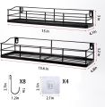 Triangle Self-Adhesive Metal Bathroom Corner Rack Storage Shelves. 