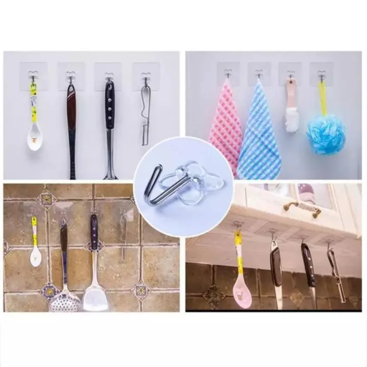 Adhesive%20Strong%20Wall%20Hooks%20For%20Bathroom%20And%20Kitchen,%20Waterproof%20And%20oilproof%20Nail%20Clear%20Hook%20,Heavy%20Duty%20Sticky%20&%20Ceiling%20Wall%20Hook%20For%20Clothes%20Transparent%20Sticker%20-%20Image%206