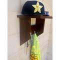 Wood plus polish keychain & dress & cloth hanger. 