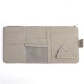 1Pc Multi-function Car Sun Visor Organizer Clip PU Leather Multi-Pocket Storage Pouch Pen Glasses Holder Auto Interior Accessories. 