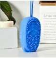 Silicone Body Scrubber Bath Sponge - 2 in 1 Exfoliating Body Brush Loofah Shower Sponge for Women Men and kids. 