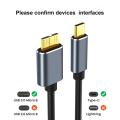 Micro B USB 3 0 to Type C Cable Connector Charging Sync 5Gbps Tranfer Type-C to USB 3.0 Micro B Cable Hard Drive Disk Data Cord. 