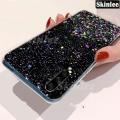Phone Back Cover For Samsung Galaxy A50 Glitter Silicone Soft Phone Cases Starry Sky String Glitter Transparent Space Stars Moon Samsung A50 case. 