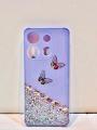 Infinix Smart 7 HD Girls Back Cover - Luxerey Back Cover - Fancy Flower Butterfly Covers -Infinix Smart 7 HD Back Cover. 