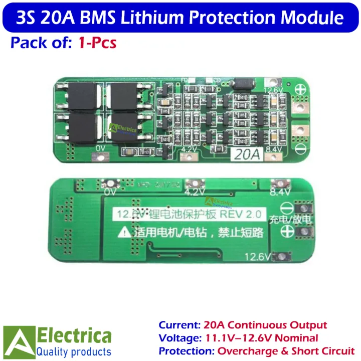 3S%2012V%2010A/20A/25A/40A/60A%20Li-ion%20Battery%20BMS%20Protection%20Board%20for%2018650%20Rechargeable%20Cells,%20Overcharge%20&%20Short%20Circuit%20Safety%20Module%20by%20Electrica%20-%20Image%209