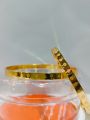 2pcs - Gold Kara -  Gold Plain Karay Set - Gold Plain Karay - Gold Kara for Girls - Simple Gold Plain Karra - Classic Gold Kara - Gold Kara for Women - Complete Stainless Steel Karahi Set - Stylish Stainless Steel Kara for Girls -. 