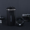 500ml Travel Coffee Mug | Hot & Cold Insulated Mugs Thermos Flask Vacuum Insulation upto 8 hours | Stainless Steel. 