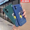 JIUMOO For iPhone 12 Pro Max 12 Mini Case Fashion Space Thin New Design Soft Phone Cases Thin Side Square Edge Casing Pattern Silicone Softcase Cover Shockproof Protection Cases. 