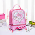Sanrio Hello Kitty Lunch Bag Kid Portable Lunch Box Bag Melody Lunch Box Thermal Bag School Picnic Thermal Cold Food Container. 