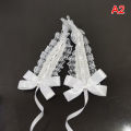 Lolita Tiara Headband Lolita Lace Bow knot Ribbon Maid Diy Headband. 