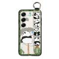 Anti-knock Dirt-resistant Phone Case For Tecno Camon40 4G/CM5 Silicone Kickstand Protective Back Cover Anti-dust Panda. 