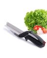 2 in 1 - Smart Cutter Clever Cutter Smart Multi Function 2 in 1 Knife and Cutting Board - Hand Chopper Vegetable Garlic Onion Potato Cutter Shredder Chopper Slicer - Knife & Cutting Board - Scissor and Cutting Board. 