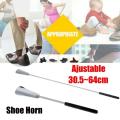 Long handle Shoehorn Smooth Convenient 30-64cm Shoe lifter tool Adjustable Durable Telescopic handle Shoehorn for Elderly Pregnant women Mobility aids Senior citizens Independent living. 