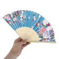 Silk Fan Chinese Japanese Style Folding Fan Wedding Fan Art Gifts Dance Hand Fan. 
