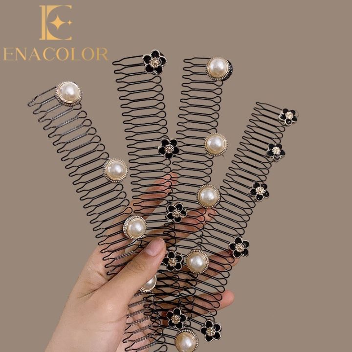 Enacolor Camellia Fragmented Hair Comb Hairband Girl Children Hair Clip Bundle Hair Accessories
