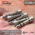 3.5mm to 6.5mm Stereo Headphone Jack to 1/8 to 1/4 Jack Adapter Converter For Soundking CC309-1 - Professional Audio Jack Connector. 