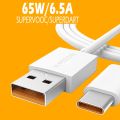 Oppo Realme_ 6.5A Supervooc 2.0 Super Dart Charge Cable For Realme_ Gt Master 9 Pro, 8 Pro 7 Pro , 5G / 6 / 6 Pro 6S 6i Narzo 20 Pro / Narzo 30 Pro 5G / X7 / X7 Pro / X7 Max 5G / X50 5G / X50 Pro 5G / X50 Pro Player / X2 / X2 Pro / X3 SuperZoom / X3. 