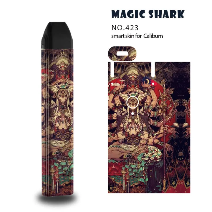 Magic%20Shark%202.5D%20PVC%20Alien%20Chinese%20Dragon%20Monster%20Film%20Sticker%20Case%20Wrap%20Skin%20for%20Uwell%20Caliburn%20Kit%20-%20Image%203