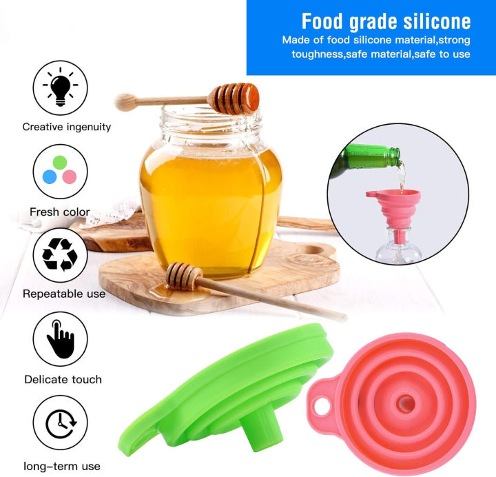 SP%20Dealz%20Kitchen%20Silicone%20Collapsible%20Funnel%20Set%20of%201,2,5,10%20Large,Flexible-Foldable-Cooking-Food-Grade%20Funnels%20for%20Filling%20Small%20or%20Mini%20Bottles,Perfume,Filling%20Capsules,Fry%20Oil%20Filter,Essential%20Oil,Spice%20-%20Image%206