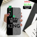 Infinix S5 Pro Back Cover Grey - King Style Mobile Back Cover Pouch - Airbag Case Anti Shockproof Phone Case. 