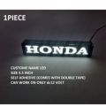 GLOWING LED NAME PLATE CUSTOM MADE SELF ADHESIVE LED DC12 VOLT FOR CAR MOTORCYCLE UNIVERSAL FOR BONNET BUMPERER DECAL PVC. 