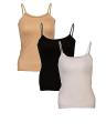 PACK OF 3 COLORS - XL Size Camisole / Shameez For GIRLS / Women - (Length  23.5  Width   14.5). 
