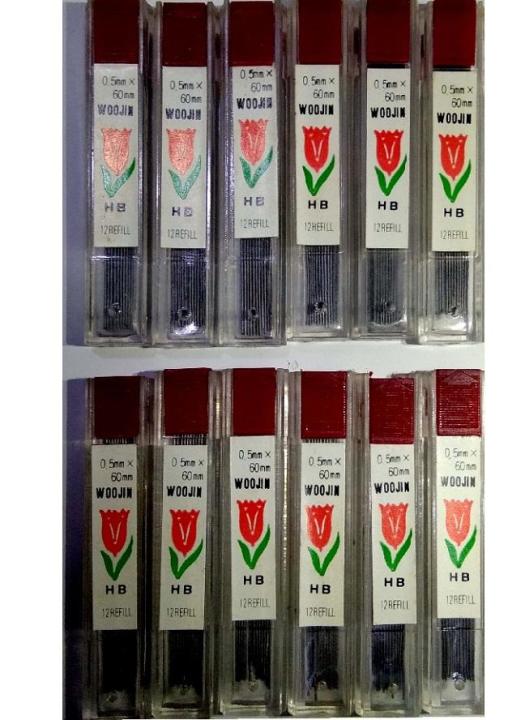 Woodjin%20Mechanical%20Pencil%20Leads%200.5mm%20HB%2012%20tubes%20x%2012%20leads%20in%20a%20tube%20=%20Total%20144%20leads%20-%20Image%204