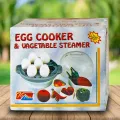 3 in 1 Electric Egg Boiler Egg Poacher Egg Cooker Vegetable Steamer Egg Steamer. 