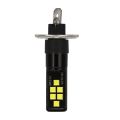 2Pcs Car Led 12V-24V 12Smd Light 3030 Chipset, For Fog Lights White. 