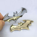 3D Batman Logo Metal Auto Car Motorcycle Logo Sticker Badge BADMAN LOGO golden. 