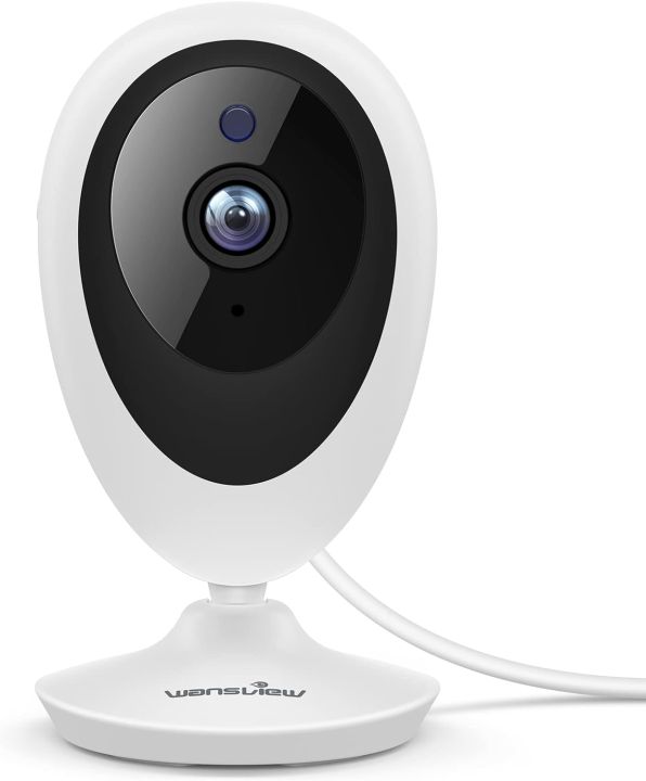 Wansview WiFi IP Camera, 1080P Baby Camera K5, Pet Camera Monitor Wireless Home Security Camera with Motion Detection 2-Way Audio Night Vision, Works with Alexa (White)