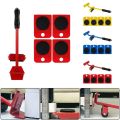 (5 in 1) Heavy Furniture Move Tool Transport Lifter Shifter Moving Kit Slider Remover Rolling Wheel Corner Mover Set For Moving House Cabinet Sofa Bed Desk. 