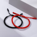 Classic Black White Bracelets Bangles Tibetan Buddhist Adjustable Handmade Braided Knots Bracelet Wrist Jewelry For Women Men. 