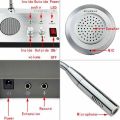 Talk back automaticity,Bank/Box Office Window Intercom Speaker, easy installation Dual-Way Talk Through Store Office Window Glass Counter Intercom Speaker System Window Microphone intercom speaker. 