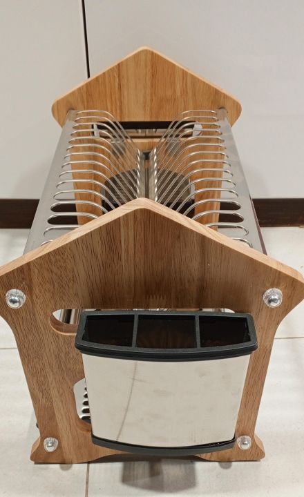 BTC%20Wooden%20Stainless%20Steel%20Open%20Dishwasher%20Rack%20with%20Drainer%20Tray%20-%20Image%204