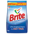 Brite Maximum Power 3kg - Detergent Washing Powder. 