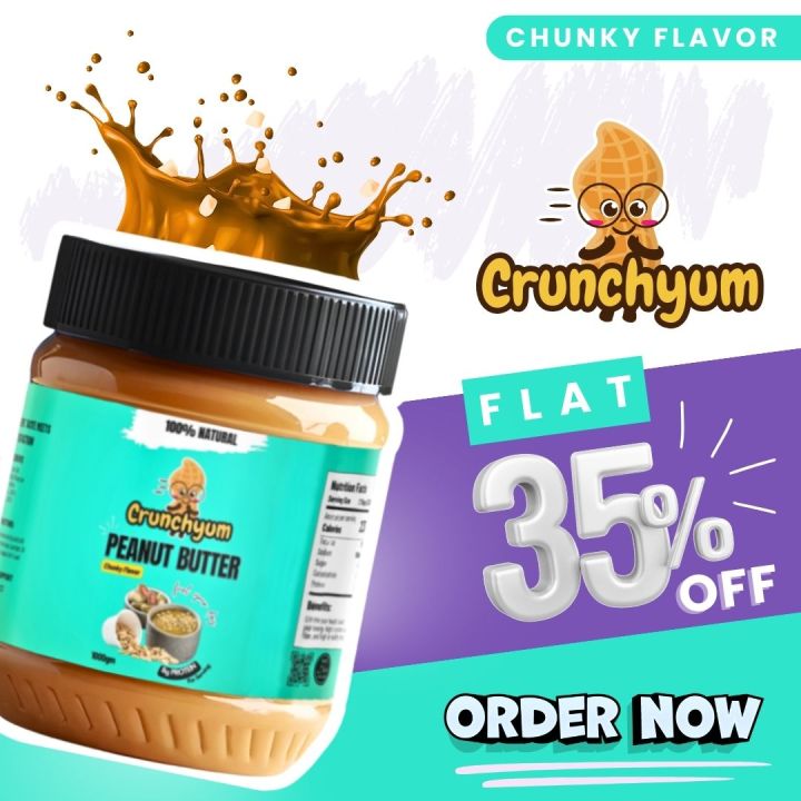 Crunchyum Peanut Butter - Chunky Flavour 500gm